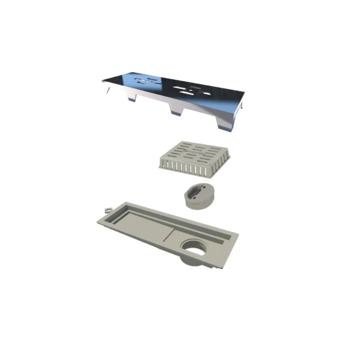Ralo Linear Novii Pvc 25cm Abs Cromado Vazado