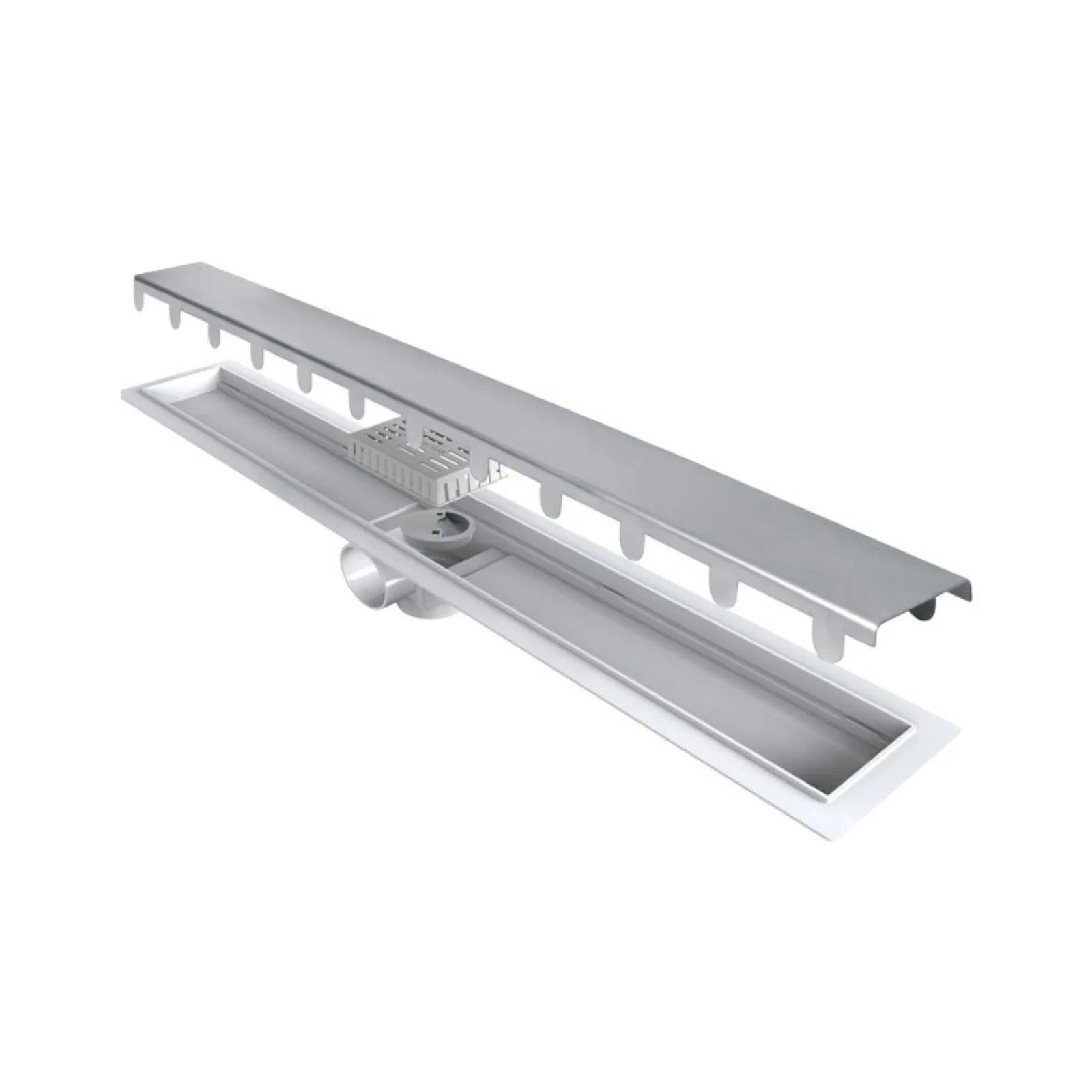 Ralo Linear Smart Line 70cm 2 Saida 50mm Rlsti70 Tampa Inox