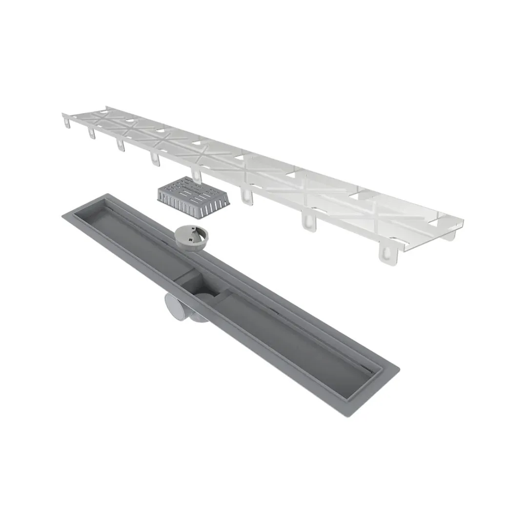 Ralo Tampa Oculta 2 Saída De 5 cm Inox 70 cm Linear Smart Line