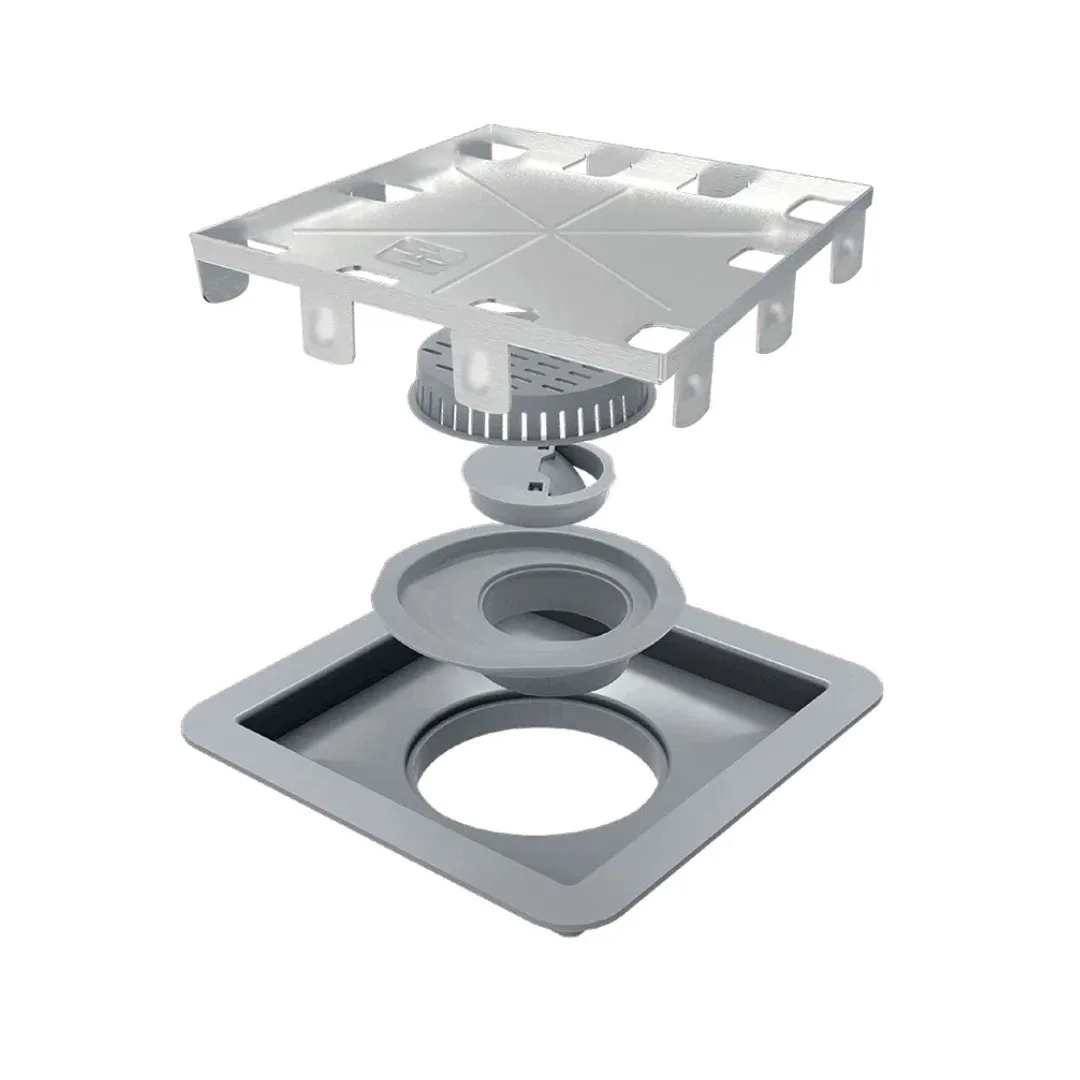 Ralo Tampa Oculta Inox 15x15 Linear Square Line