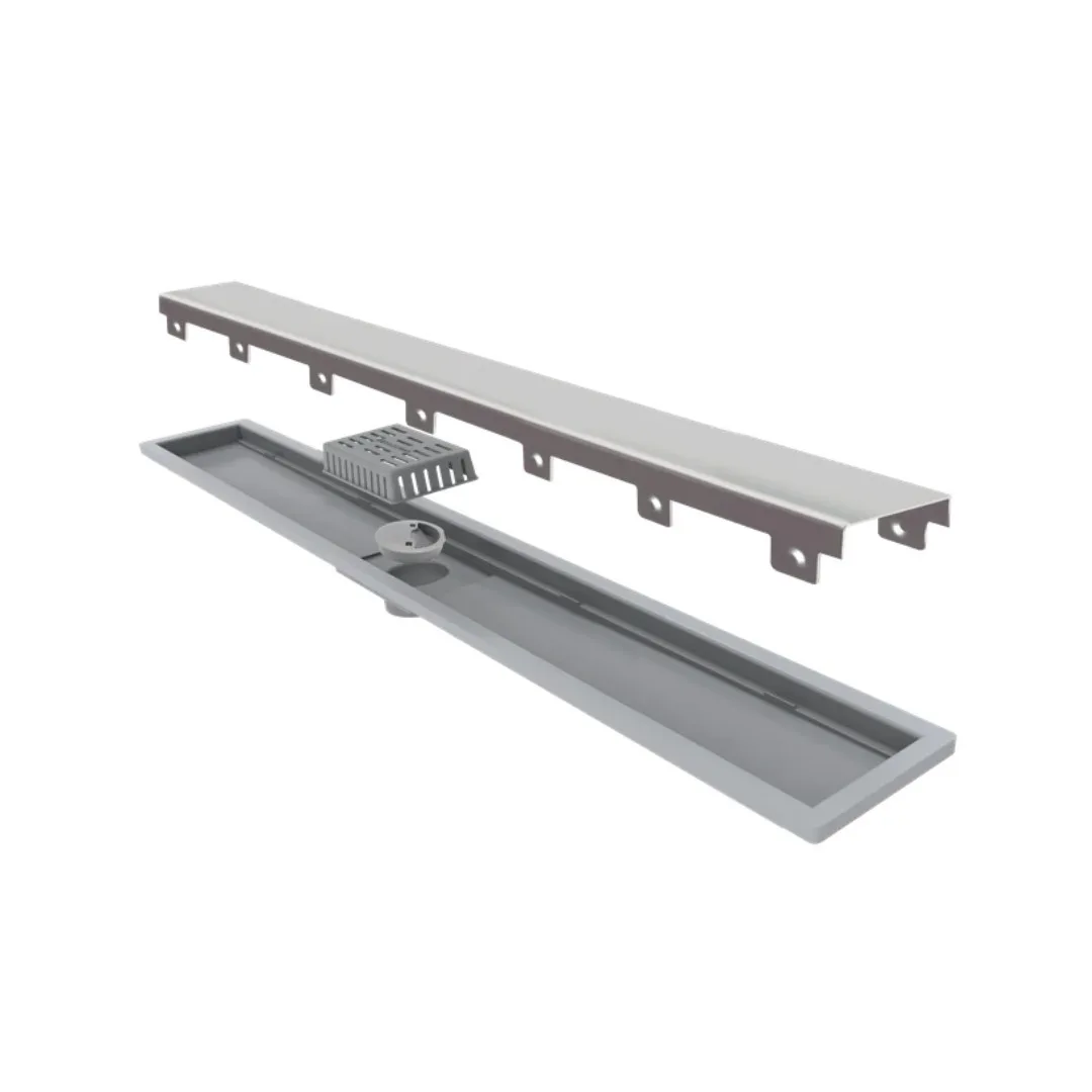 Ralo Tampa Oculta Saída De 5 cm Inox 80 cm Linear Royal Line
