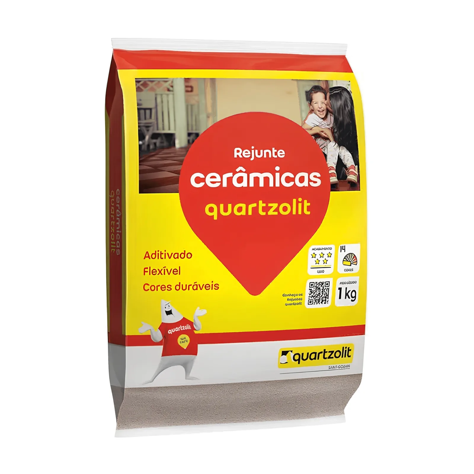 Rejunte Cerâmicas Flex Cinza Outono 1Kg Quartzolit