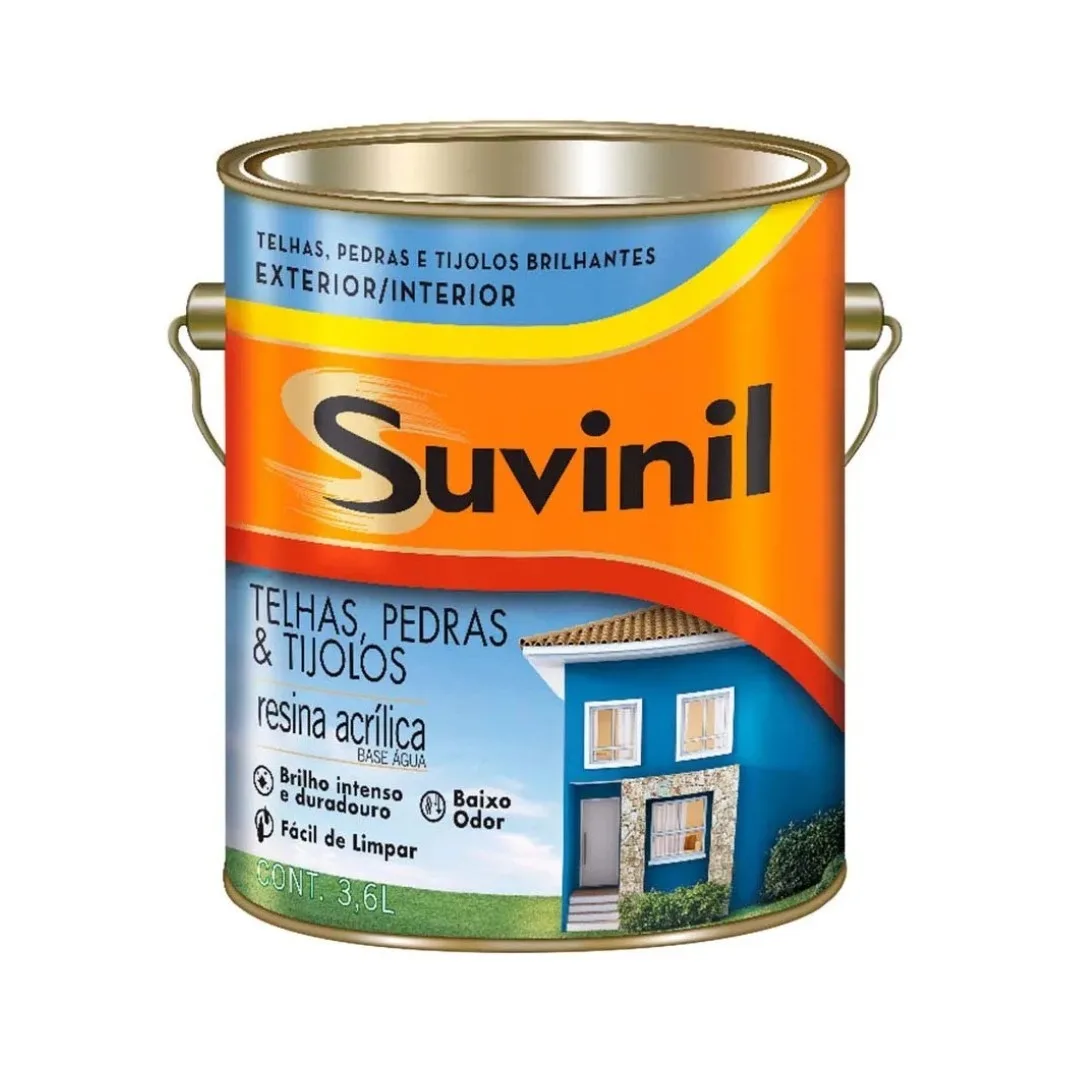 Resina Suvinil 3,6 L Acrílica Cerâmica Telha