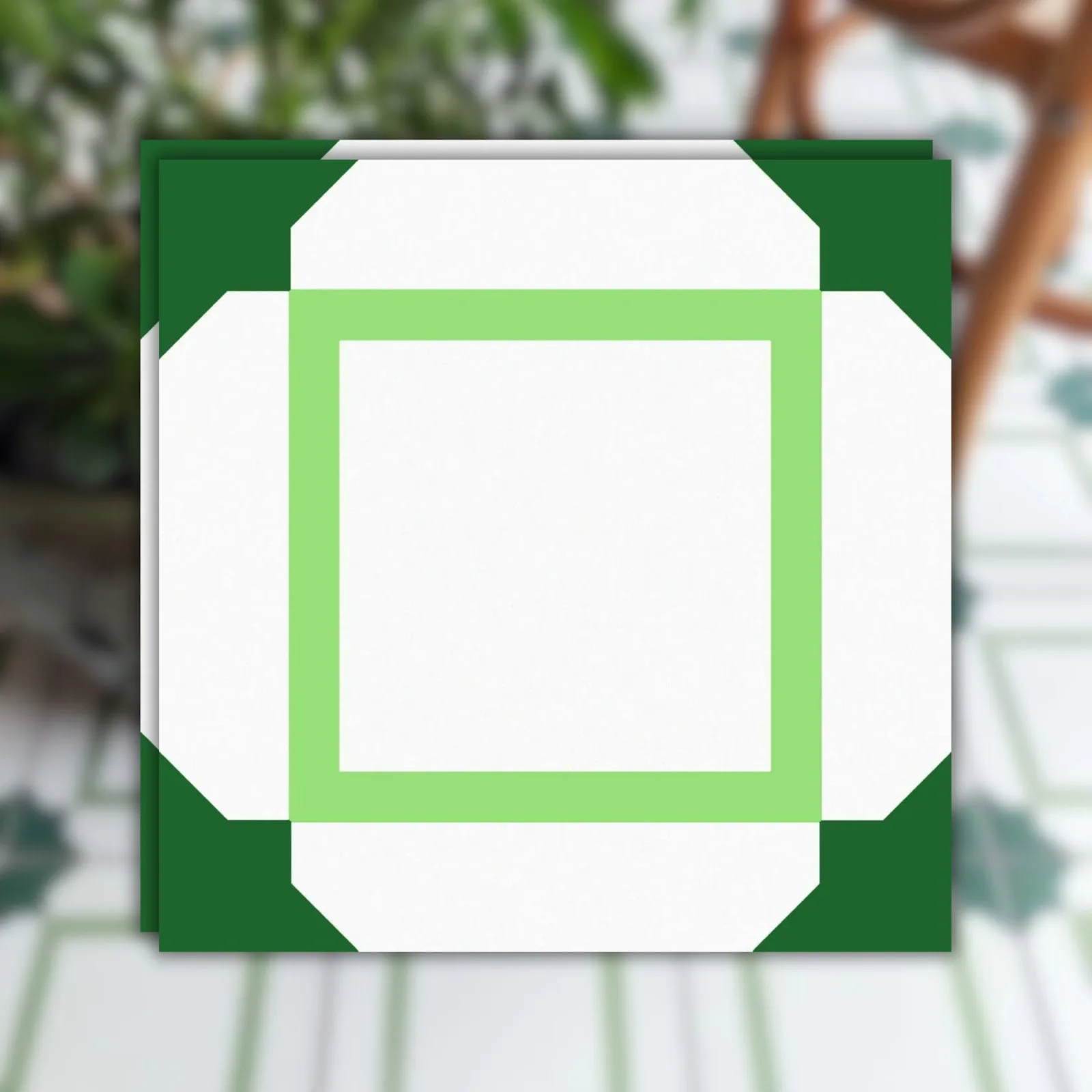 Revestimento Verde 20x20 Atlas Esmaltada Omd16194 Agadir Granel