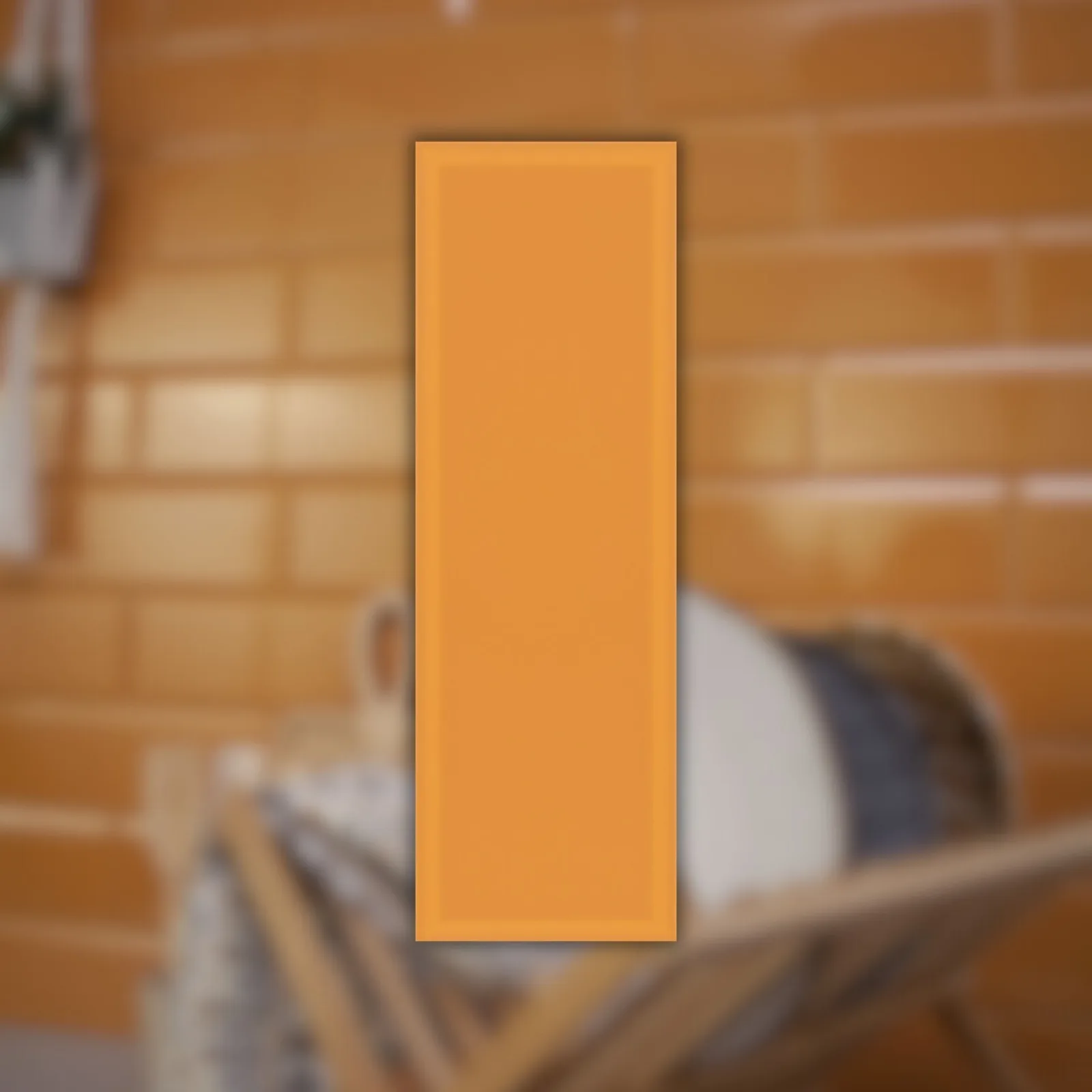 Revestimento Laranja Brilhante 10x30 Decortiles Colorblock Pollen Br Bold "A"