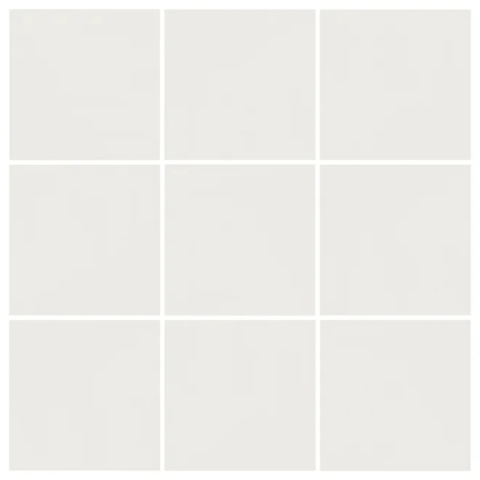 Revestimento Branco "A" 9,5x9,5 Portobello Surfaces Glacier Flat (Tela 29x29)