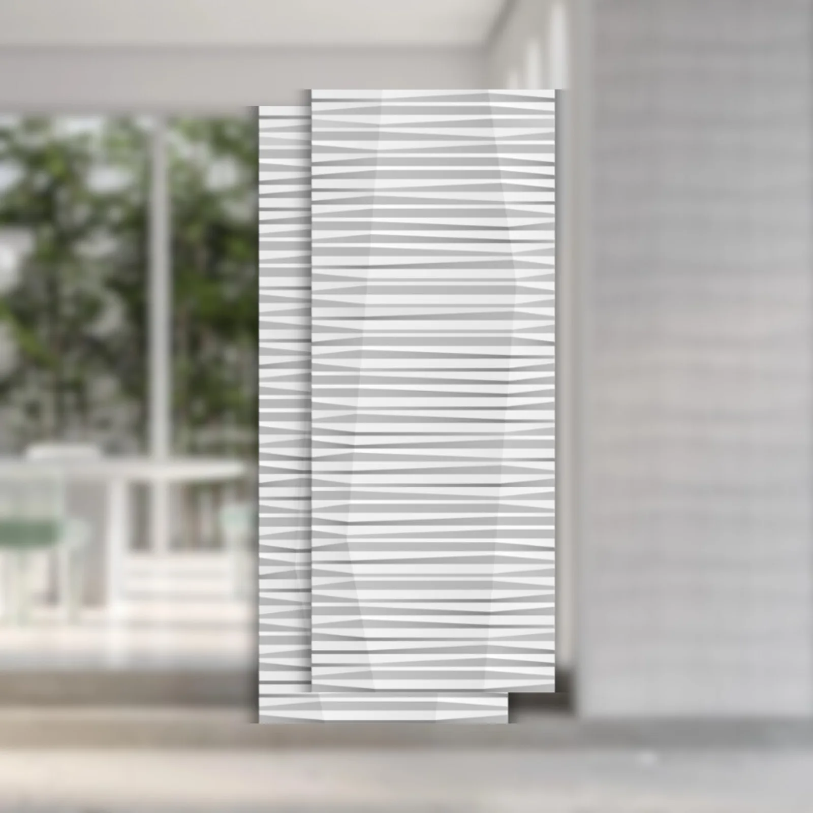 Revestimento 3D Branco Fosco 30x90,2 Roca Groove Matte "A"