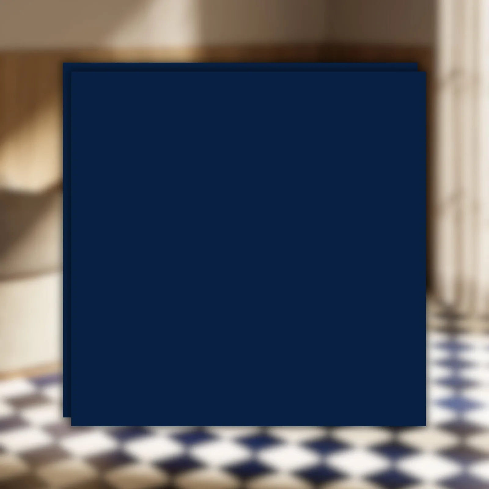 Revestimento Azul Acetinado 15x15 Decortiles Carol Gay Netuno Bold "A"