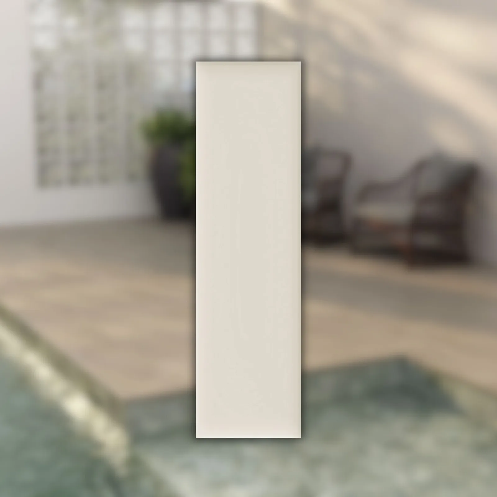 Revestimento Bege Acetinado 7x25 Decortiles Color Mind Vanilla Bold "A"