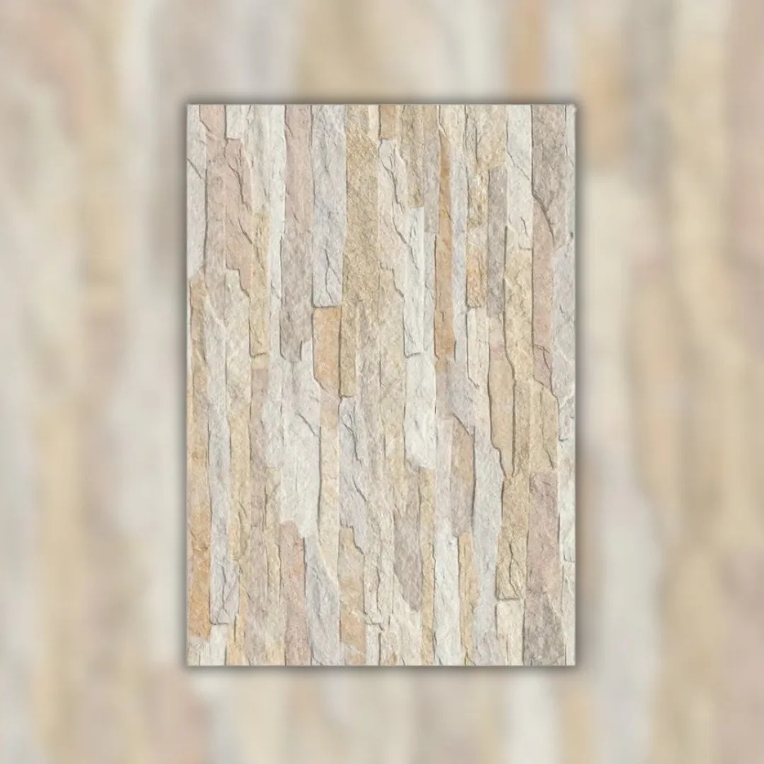 Revestimento Bege Acetinado Pedra Filetado 45x65 Ceusa RET "A"