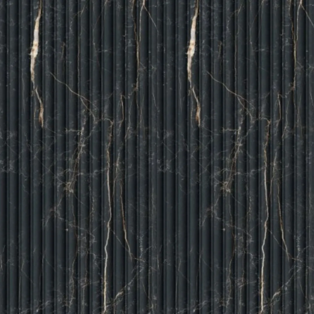 Revestimento Biancogres Flut 45x90 Chloe Acetinado Preto Onix RET "A"