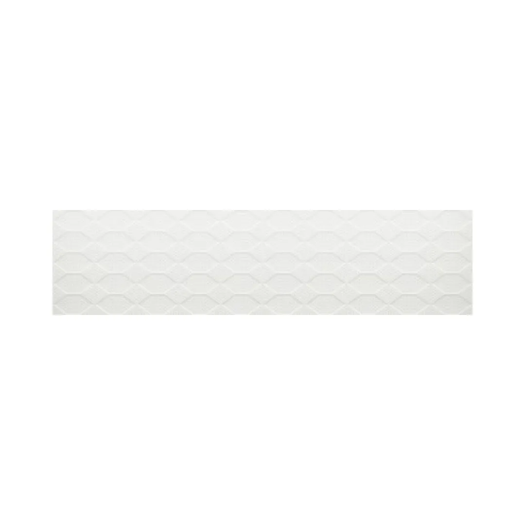 Revestimento Branco Fosco 29,1x117 Ceusa Texturize White Matte "A"