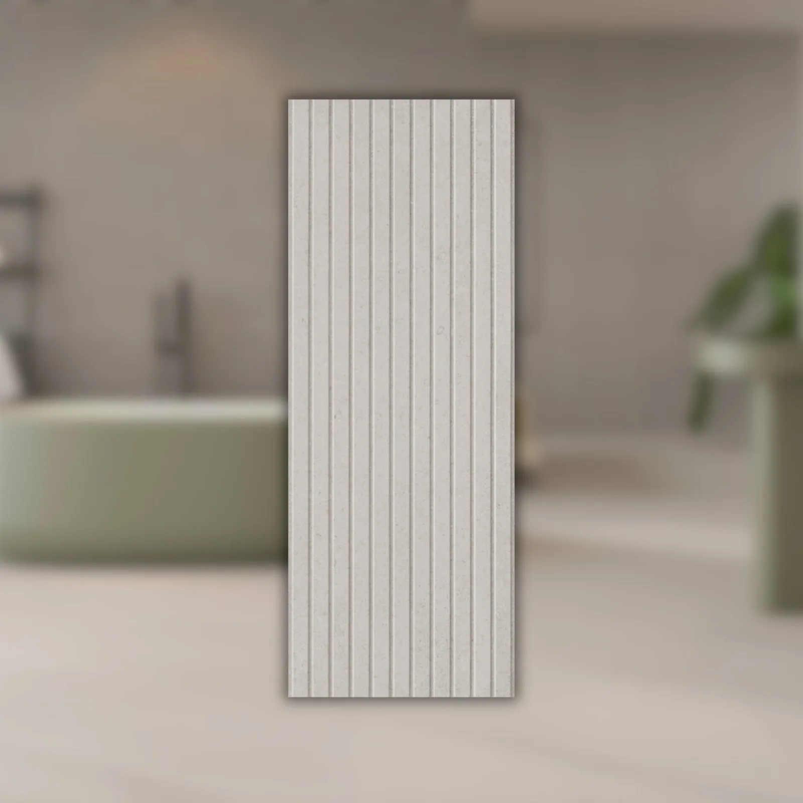 Revestimento Cinza Mate 45x120 Decortiles Atins Lambri Fog RET "A"