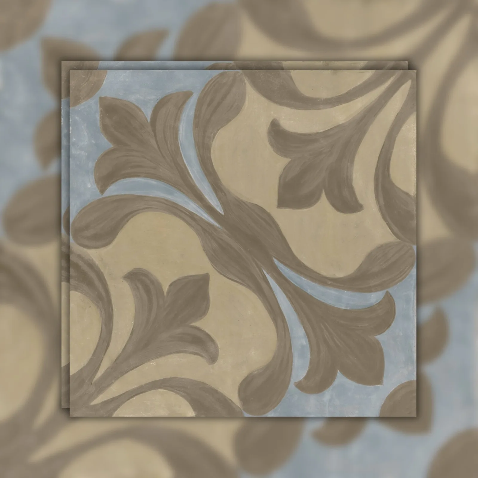 Revestimento Cinza Decorativo Mate 20x20 Decortiles Andaluz Ave Ma Bold "A"