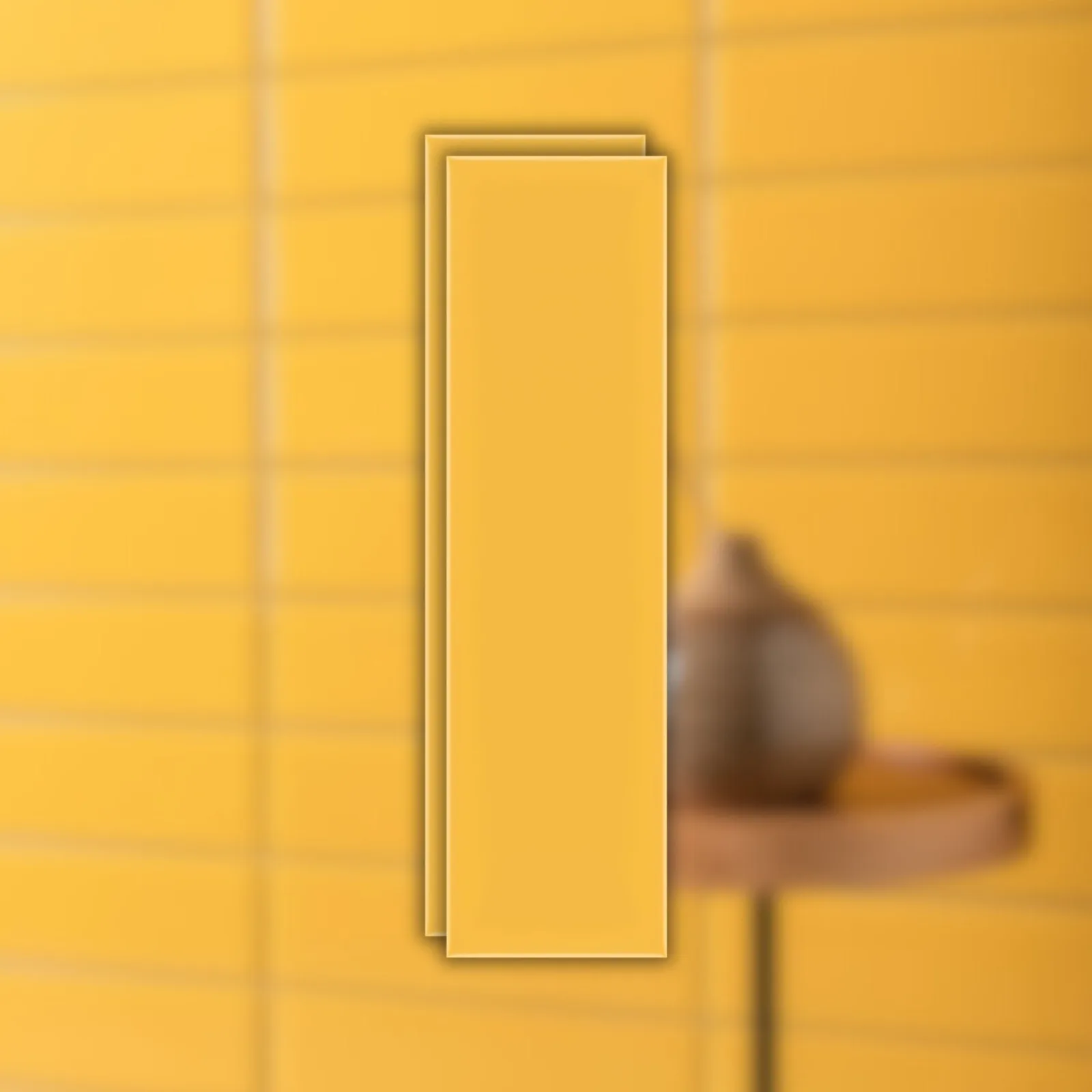 Revestimento Tijolinho Amarelo Brilho 7x25 Decortiles Color Mind Lemon BR "A"