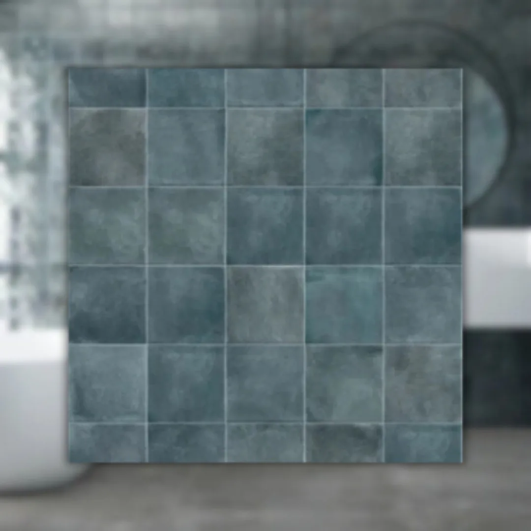 Revestimento Azul Brilhante Blue 15x15 Decortiles Marrakesh Bold "A"
