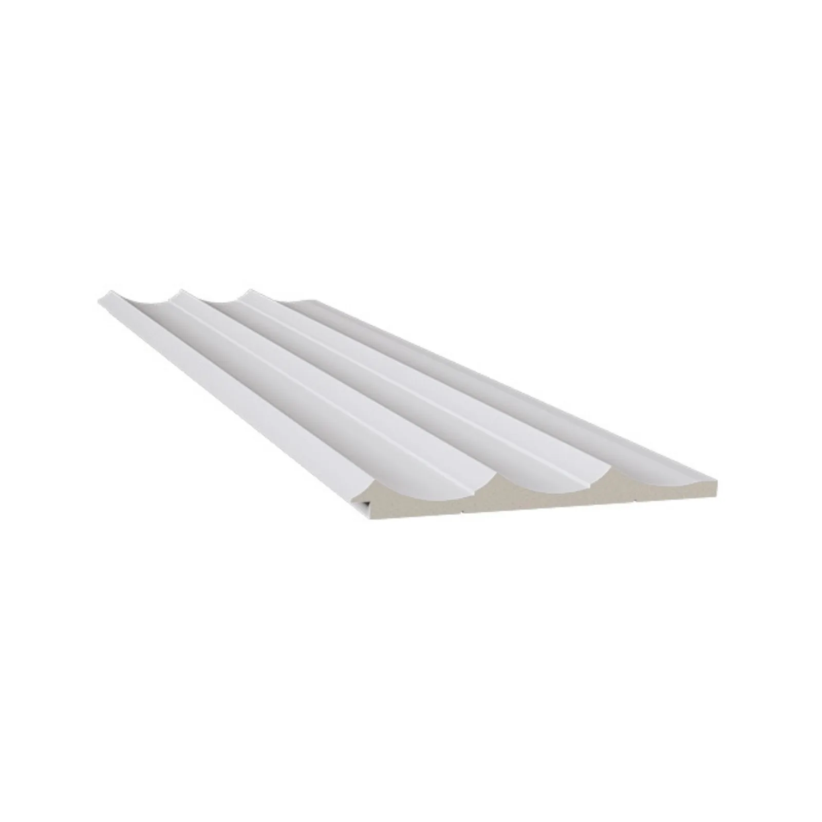 Revestimento Poliestireno Branco Santa Luzia Waves 155 mm