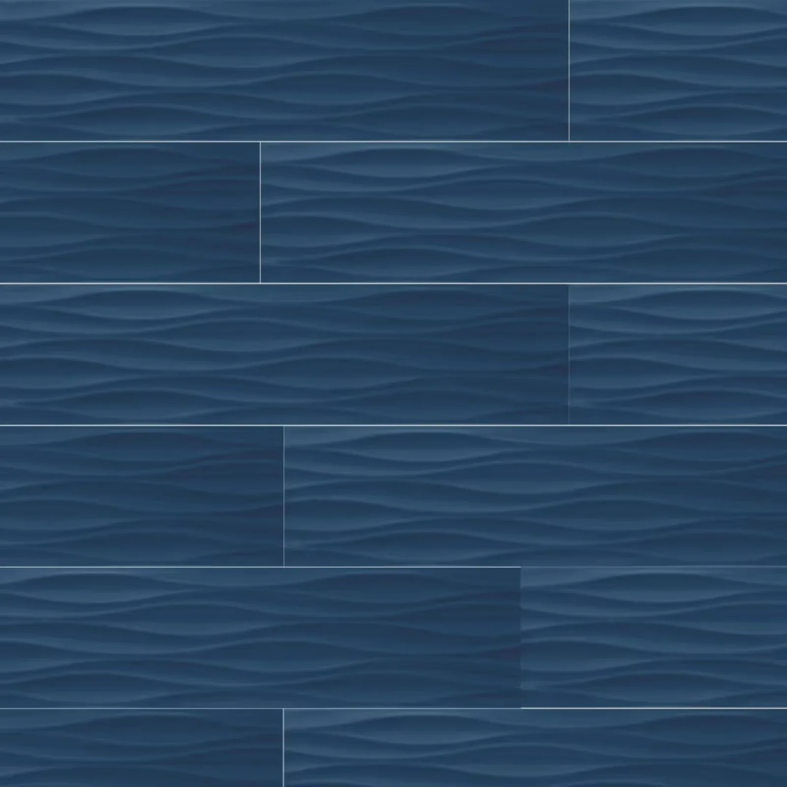 Revestimento Portobello Krea Ripple Deep Sea 10x40 "A" Brilho
