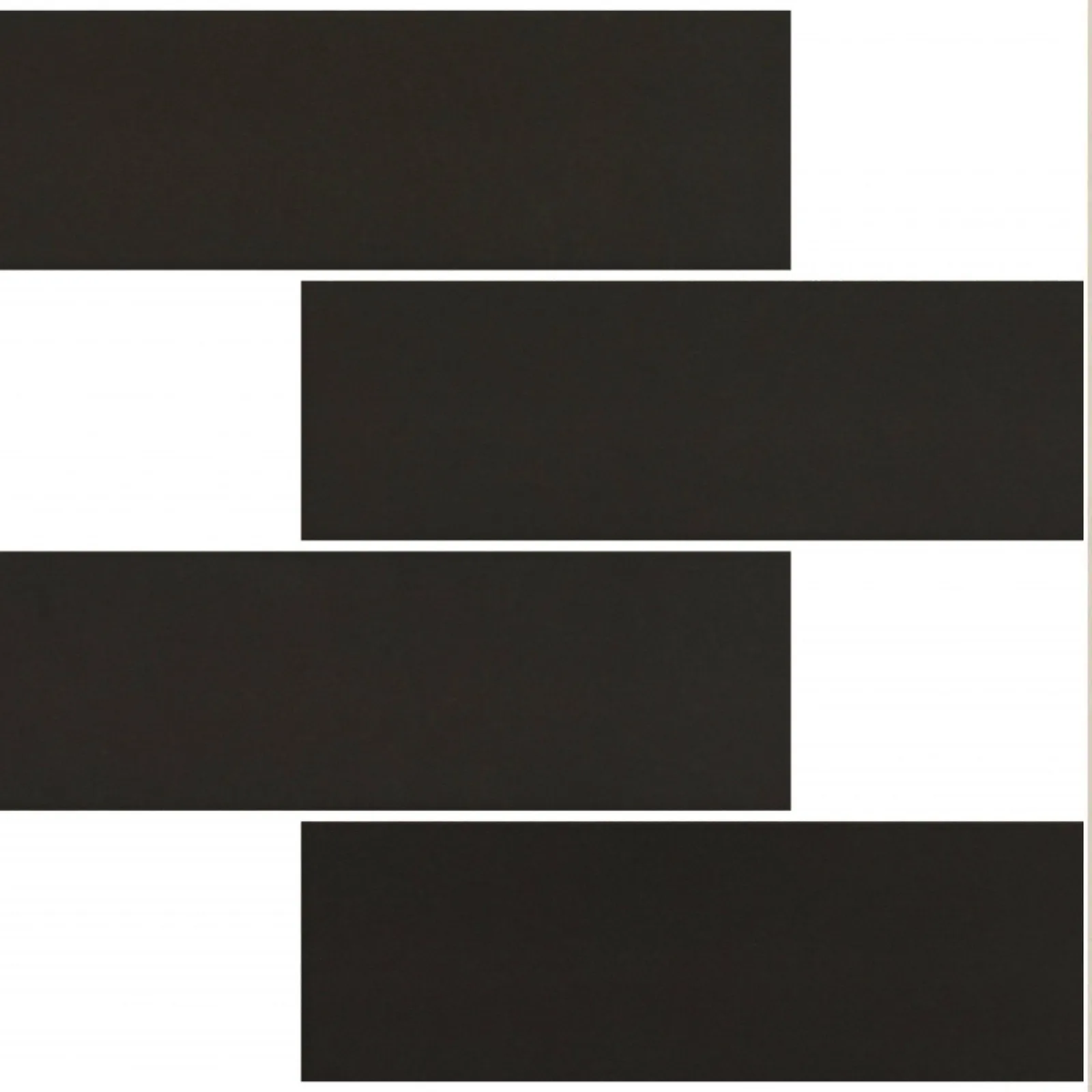 Revestimento Preto Matte Eliane Neutral 7x26 Assim Ébano Mesh Bold "A"
