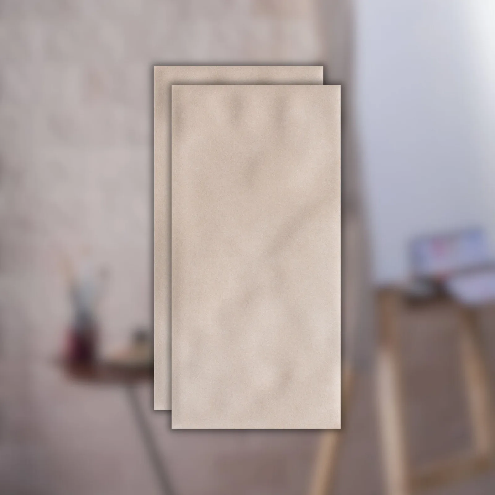 Revestimento Tijolinho Bege Acetinado 10x20 Decortiles Iris Fendi MA "A"