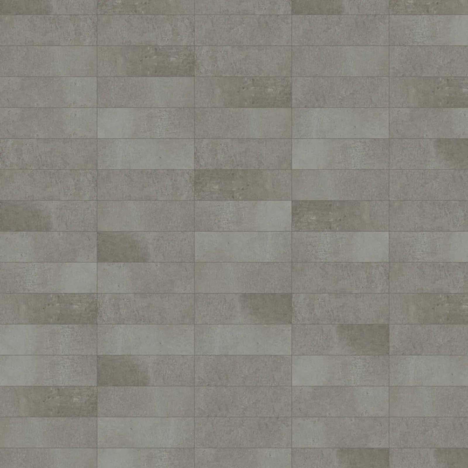 Revestimento Tijolinho Cinza Matte 7,7x24 Portinari Every Brick Cement Bold "A"