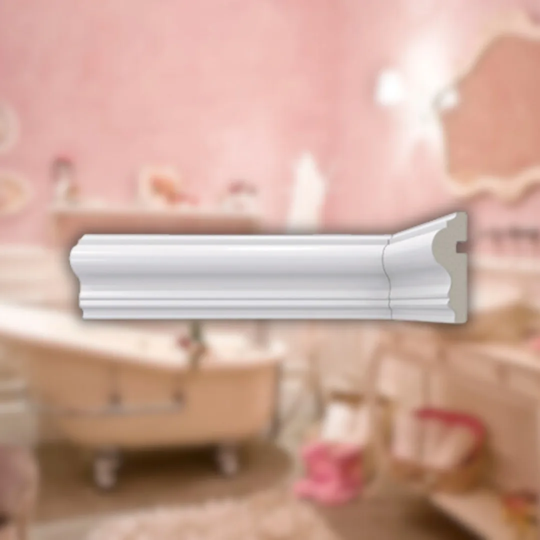 Rodameio Poliestireno 60mm 467 Branco Santa Luzia
