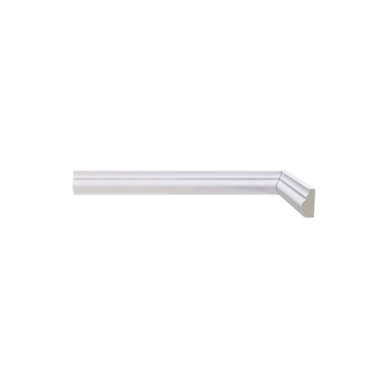 Rodameio Santa Luzia de poliestireno 468 branco com 27mm de largura
