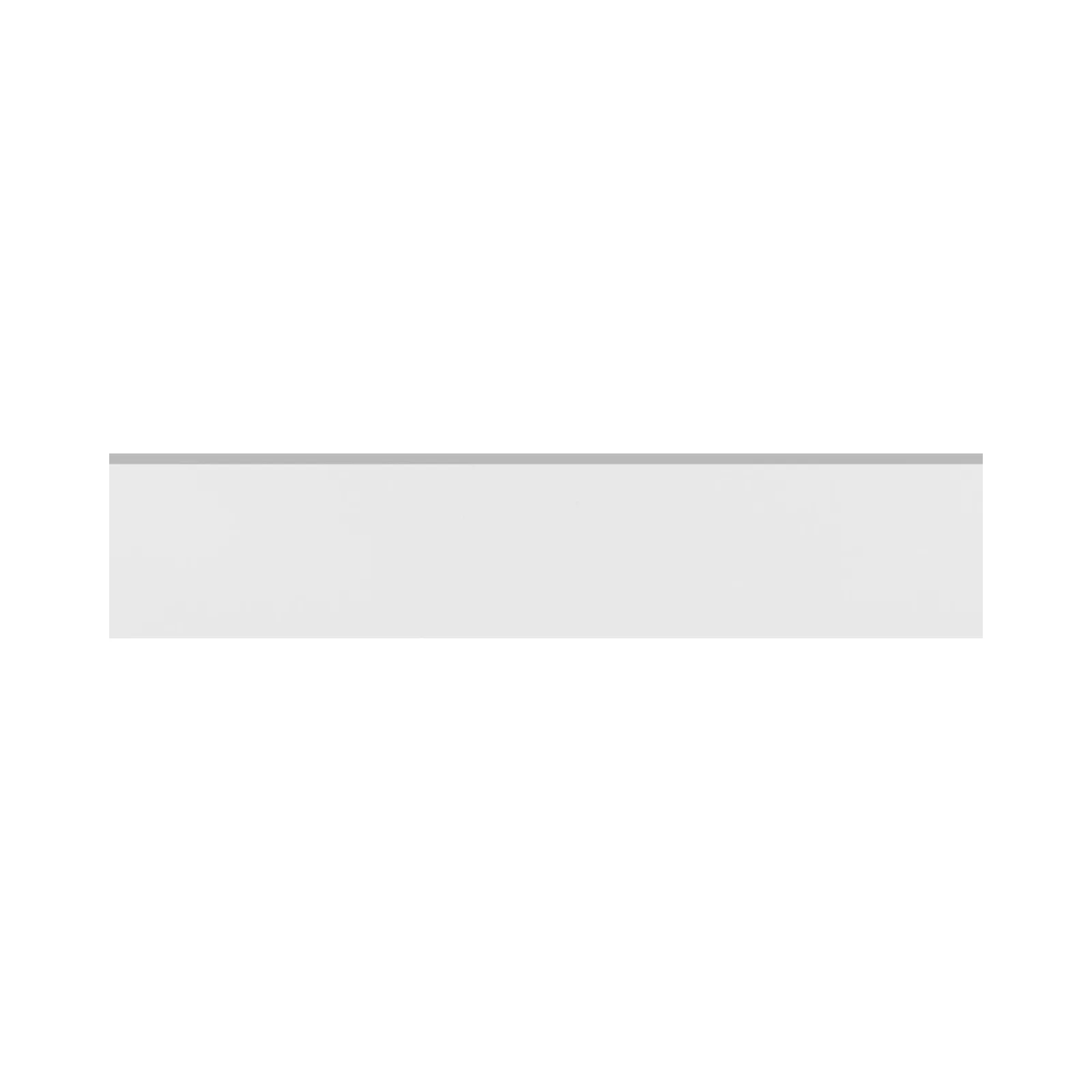 Rodape Branco Acetinado 9,5x60 Eliane Artico Alpe RET