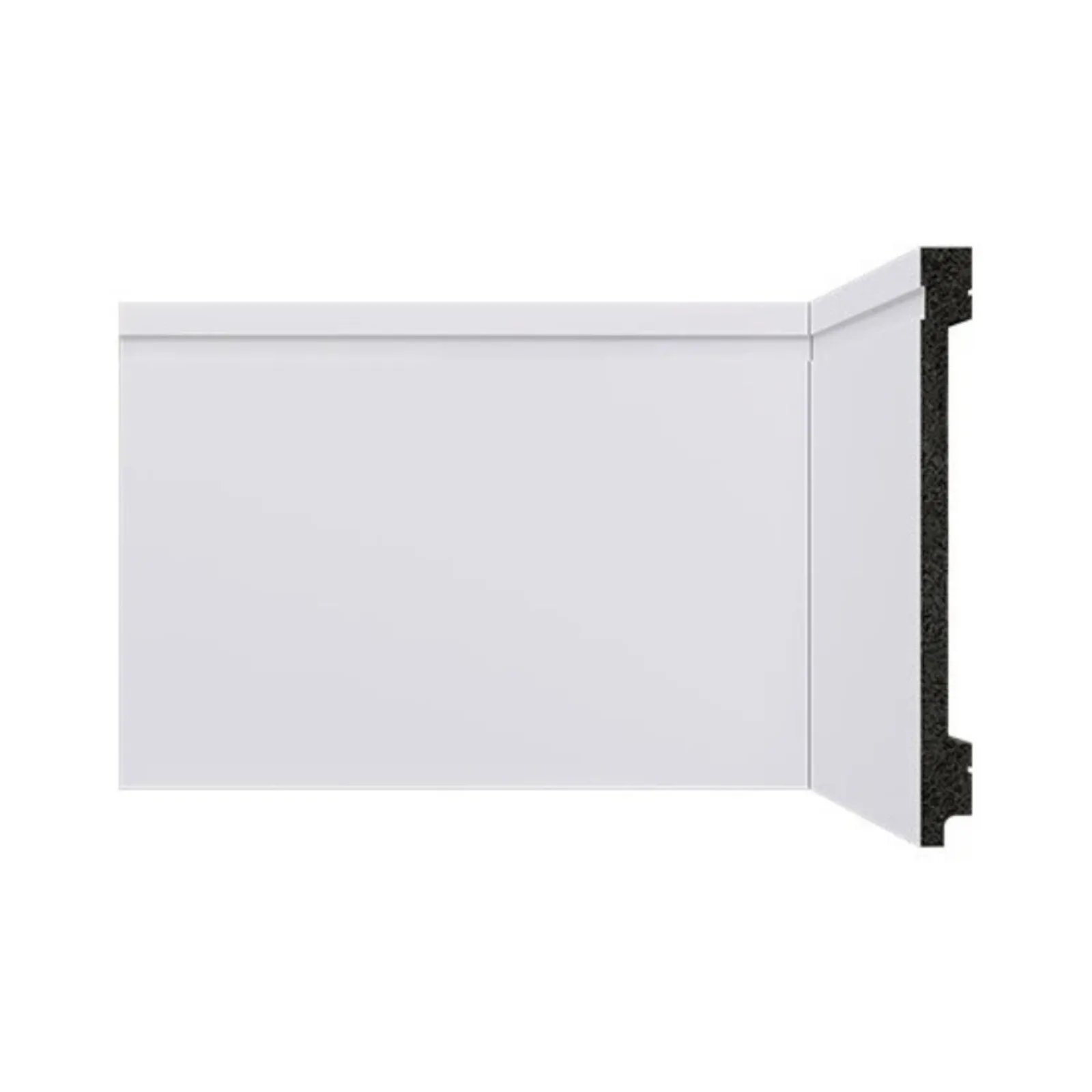Rodapé Branco Poliestireno Frisado 15cm Barra Com 2,40ml Bellitas
