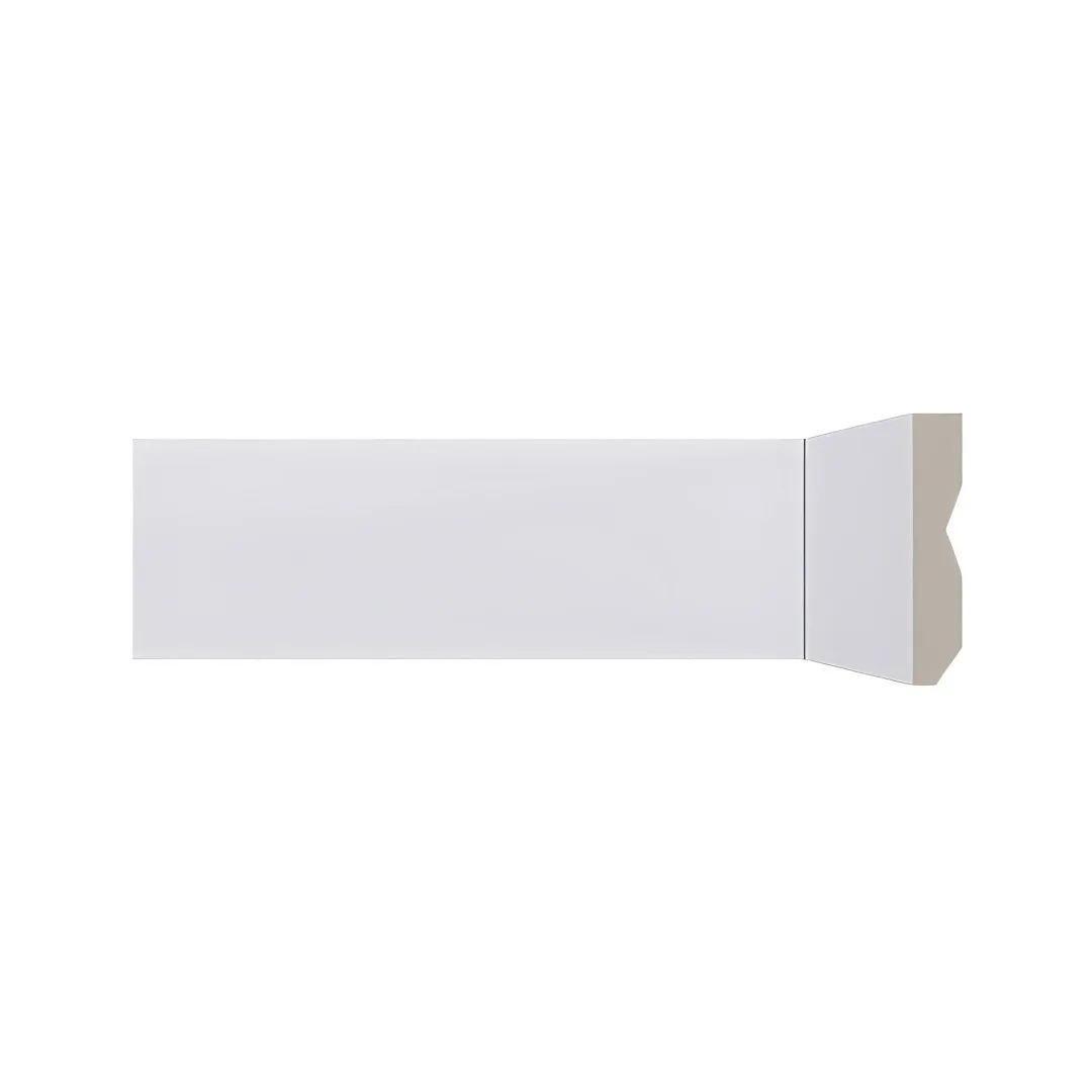 Rodapé De Poliestireno 7cm Branco Santa Luzia LEV71