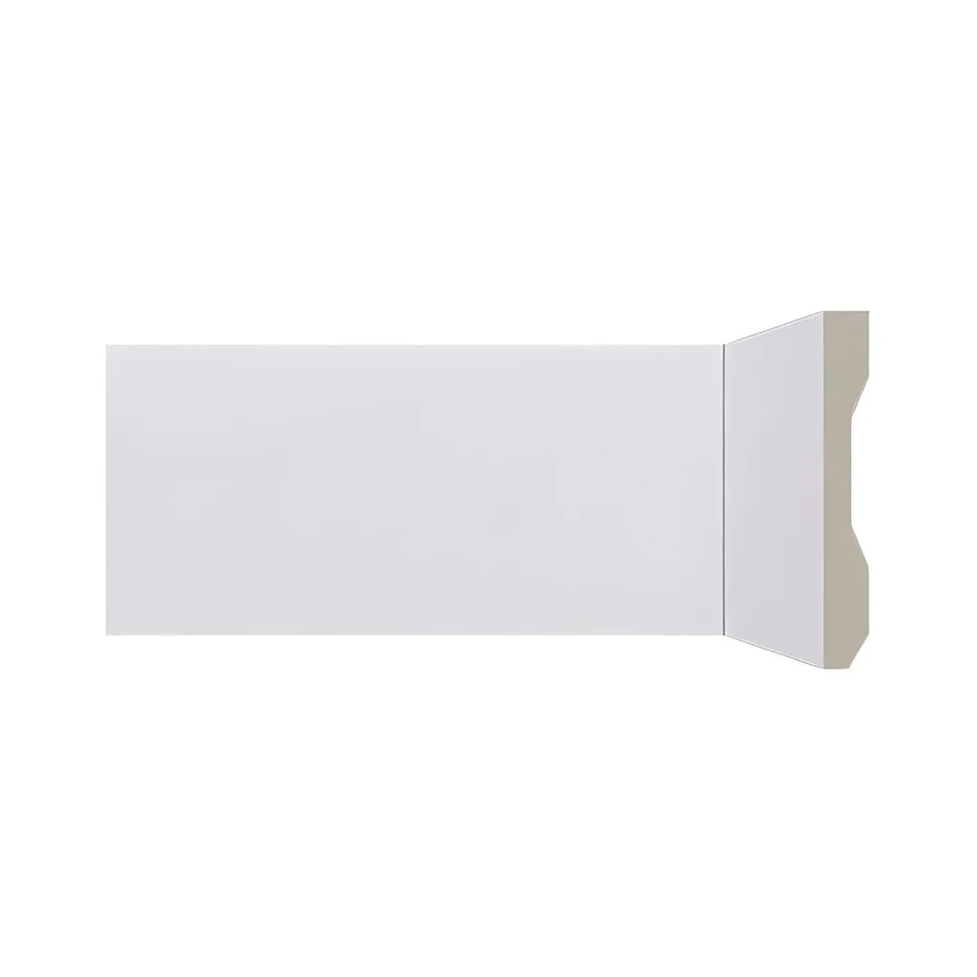 Rodapé De Poliestireno Branco 10cm Santa Luzia LEV101