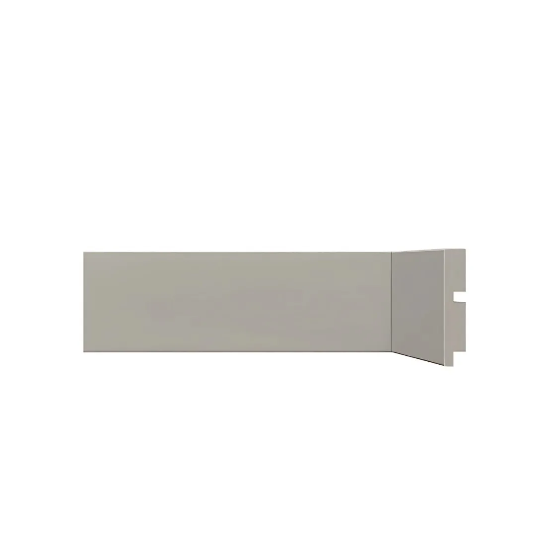Rodapé Poliestireno Cinza 7cm Santa Luzia 451