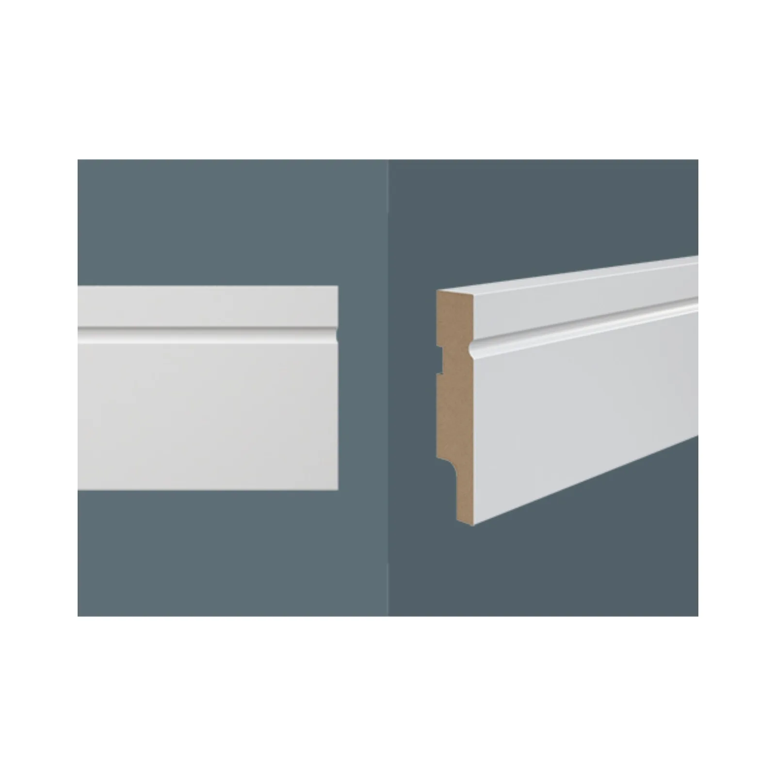 Rodape Madeira Durafloor Easy Y01-8cm Cx/16,8ml Branco
