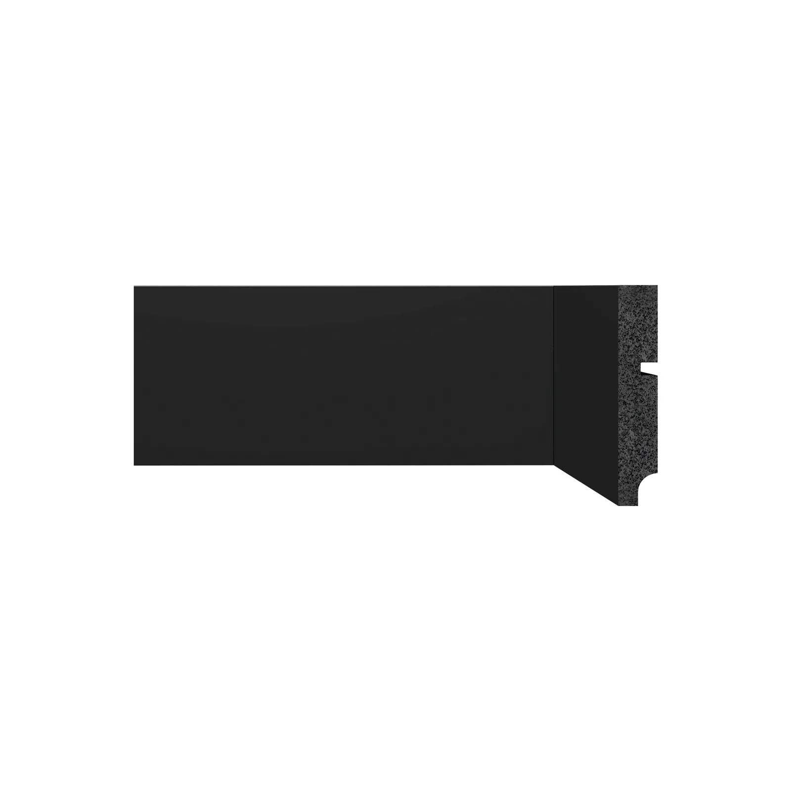 Rodape Poliesti Santa Luzia 10cm 3547 Barra C/2,40ml Preto