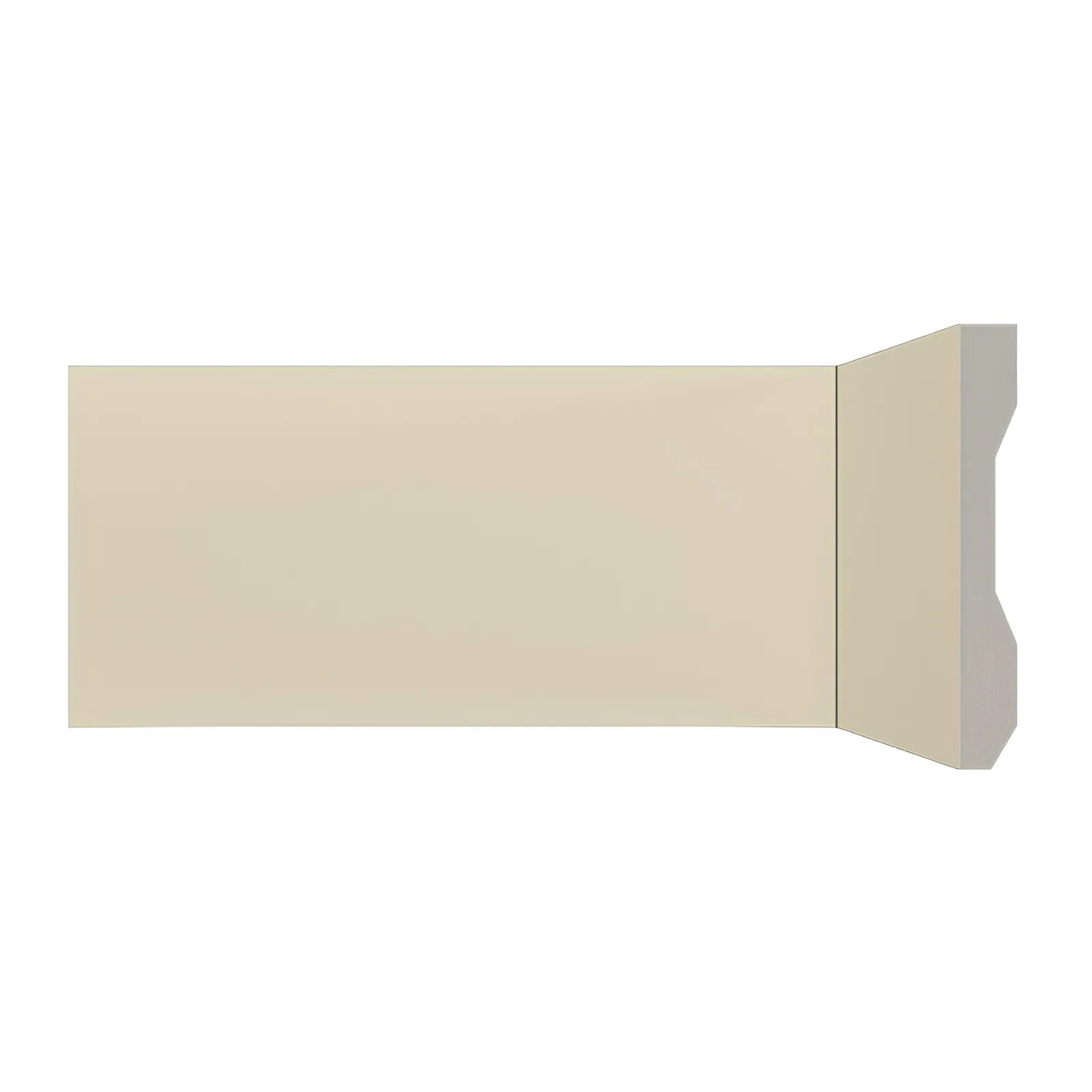 Rodapé de Poliestireno 561 Beige 10cm Santa Luzia