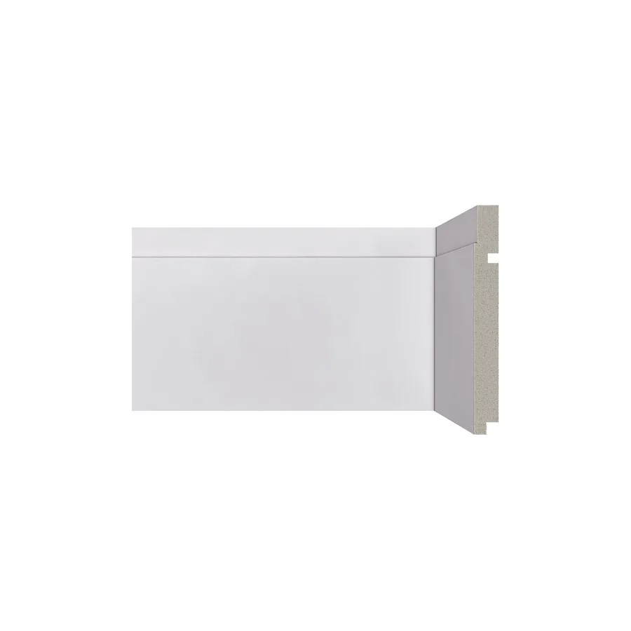 Rodape Poliesti Santa Luzia 15cm 502 Barra C/2,40ml Branco