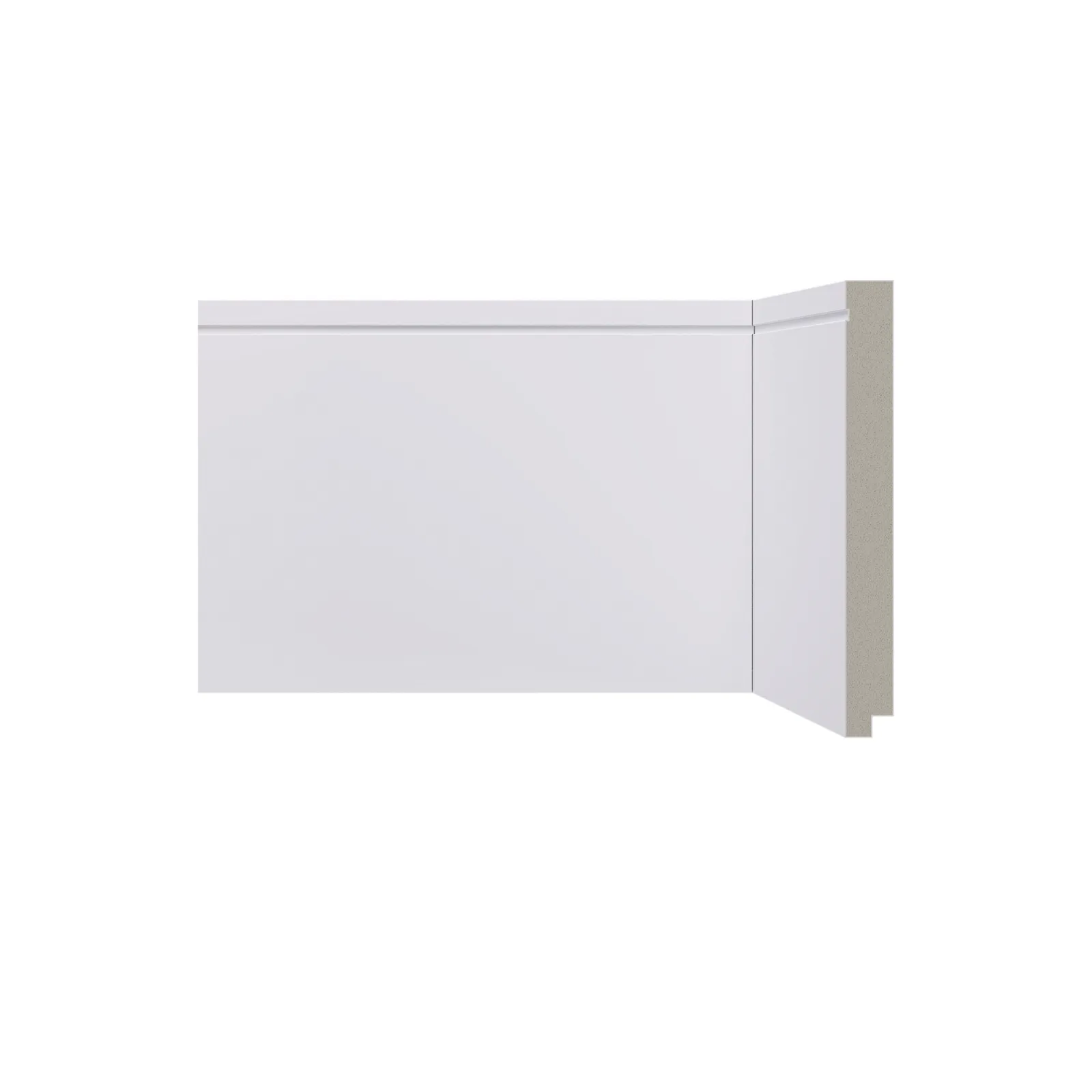 Rodape Poliesti Santa Luzia 15cm 518 Barra 2,40ml Branco