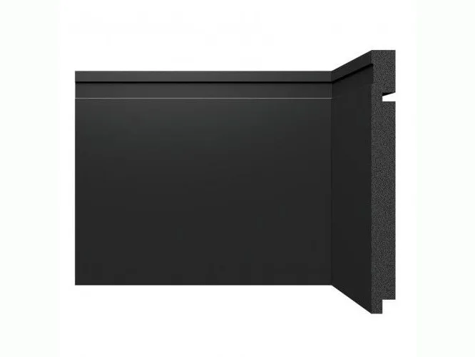 Rodape Poliesti Santa Luzia 20cm 3505 Cx C/19,20ml Preto