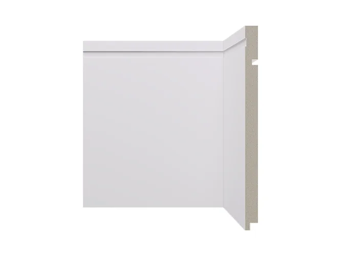 Rodape Poliesti Santa Luzia 25cm 546 Barra com 2,40ml Branco