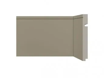 Rodape Poliesti Santa Luzia Colorido 15cm 518 Barra c/2,40ml Cinza Titanium