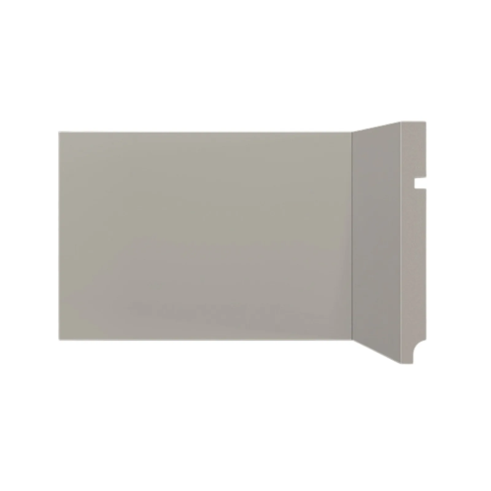 Rodapé Poliestireno Cinza Glacial 15cm 496 Barra 2,4ml Santa Luzia
