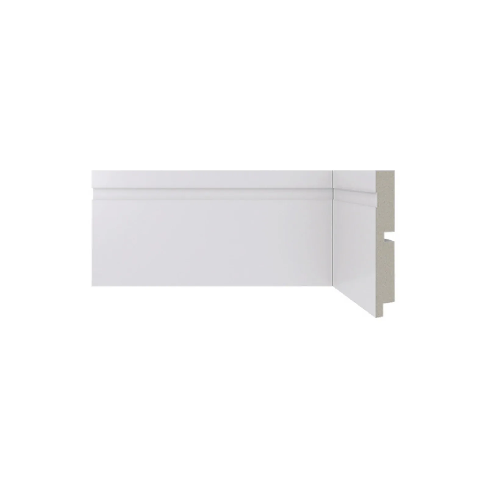 Rodapé Santa Luzia de poliestireno 457 branco com 100mm altura