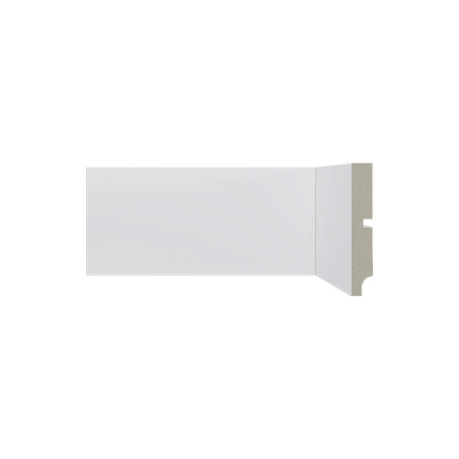 Rodapé Santa Luzia de poliestireno 547 branco com 100mm de altura