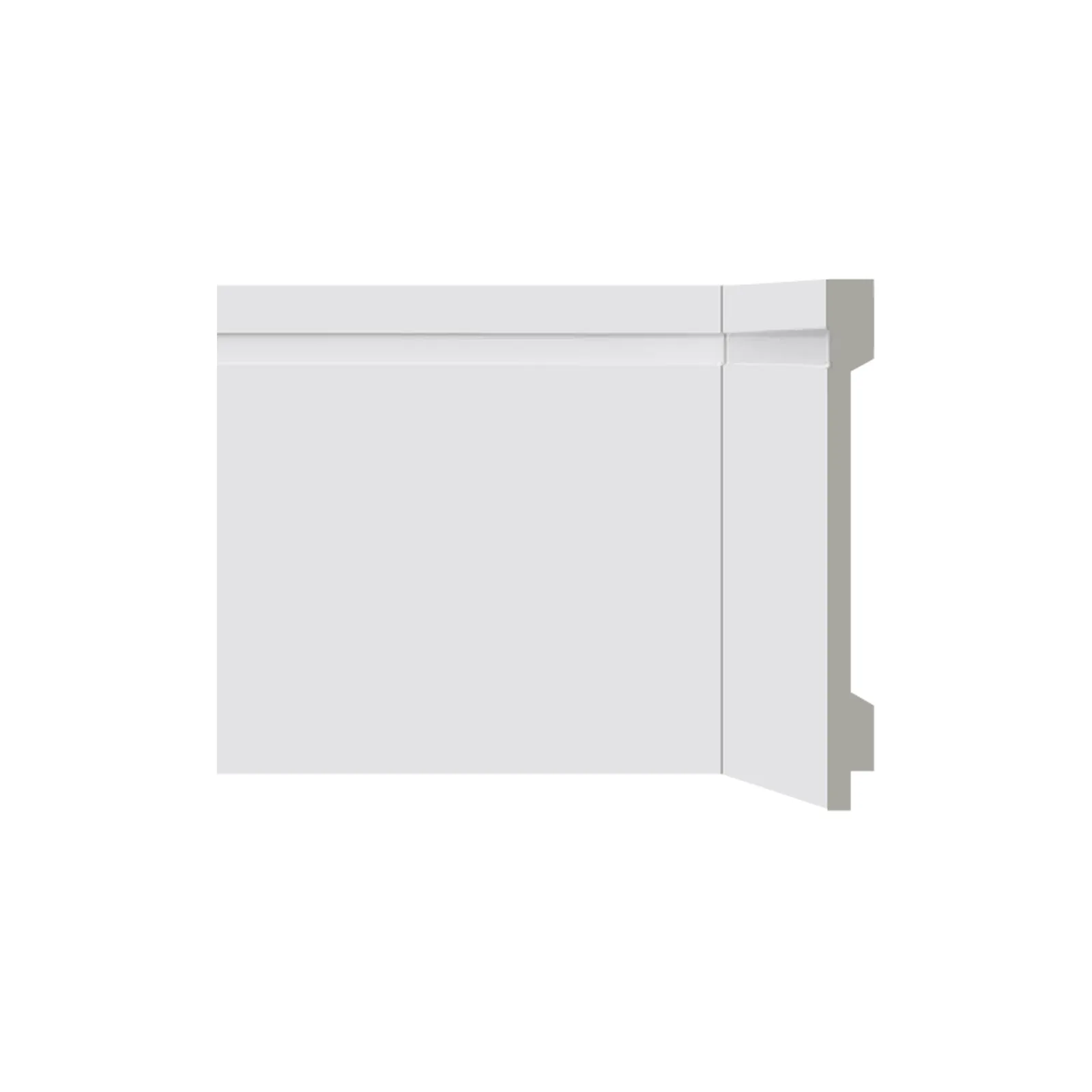 Rodape Santa Luzia Lev-152 15cm Barra C/2,40ml Branco