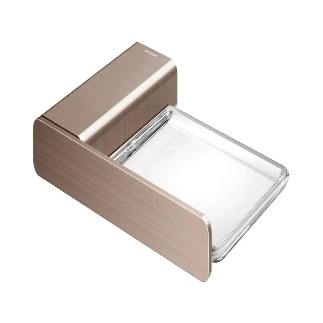 Saboneteira de Parede DocolFlat Cobre Escovado