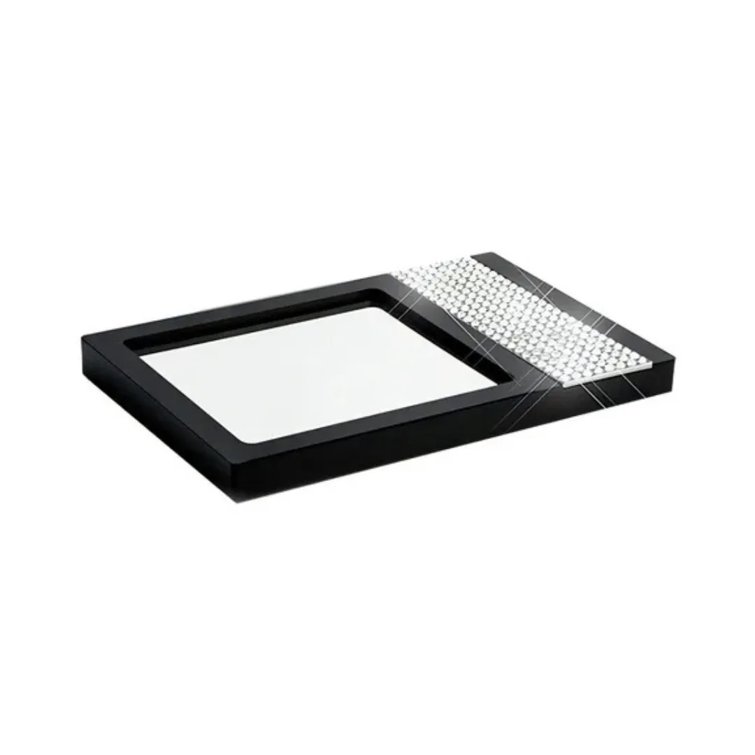 Saboneteira de Parede Preta Zen Glam Diamond