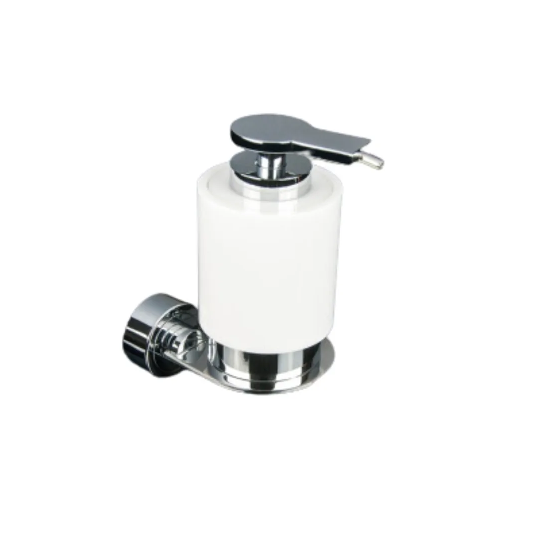 Saboneteira de parede Zen ANELLO CROM/BCO FIXA LIQUIDA