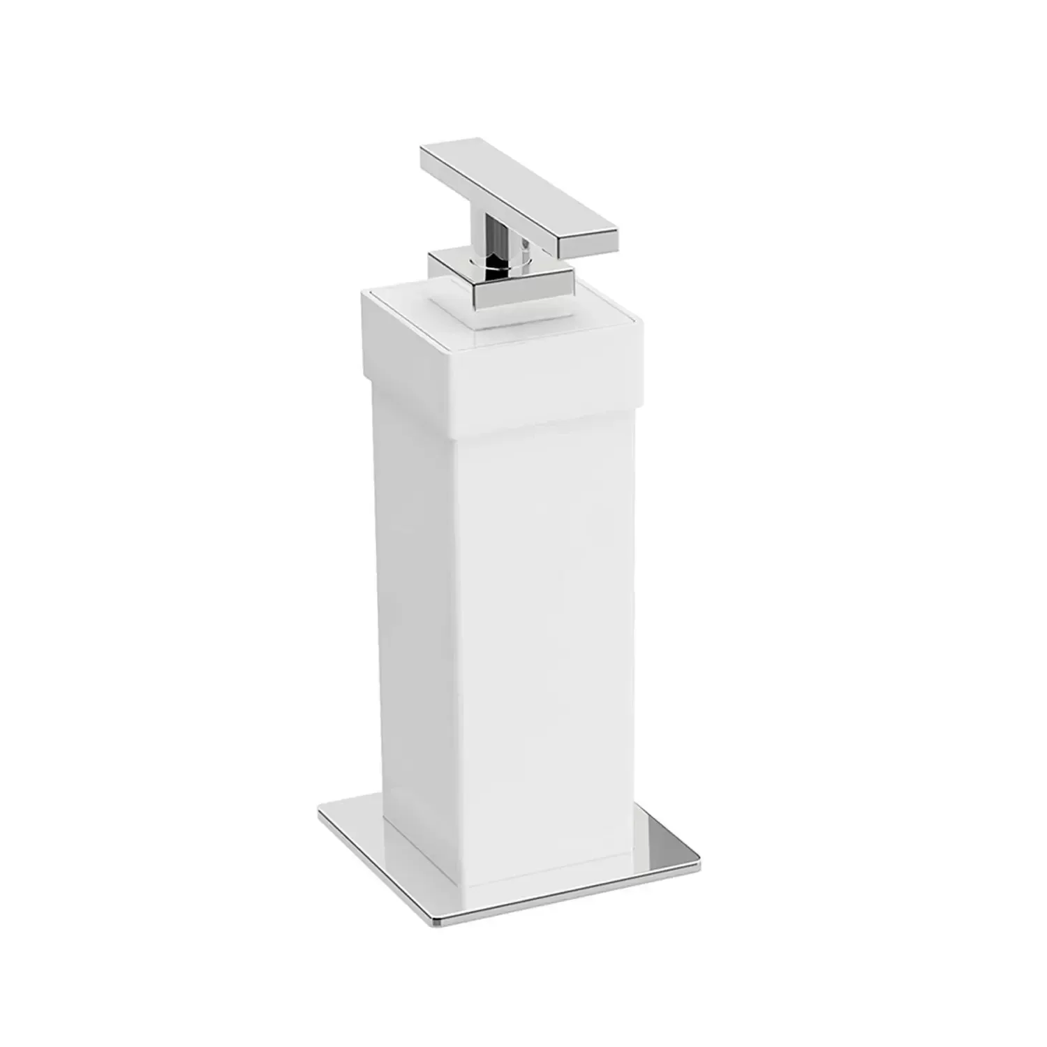 Saboneteira de parede Zen Spirit Cromo/Branco Liquida