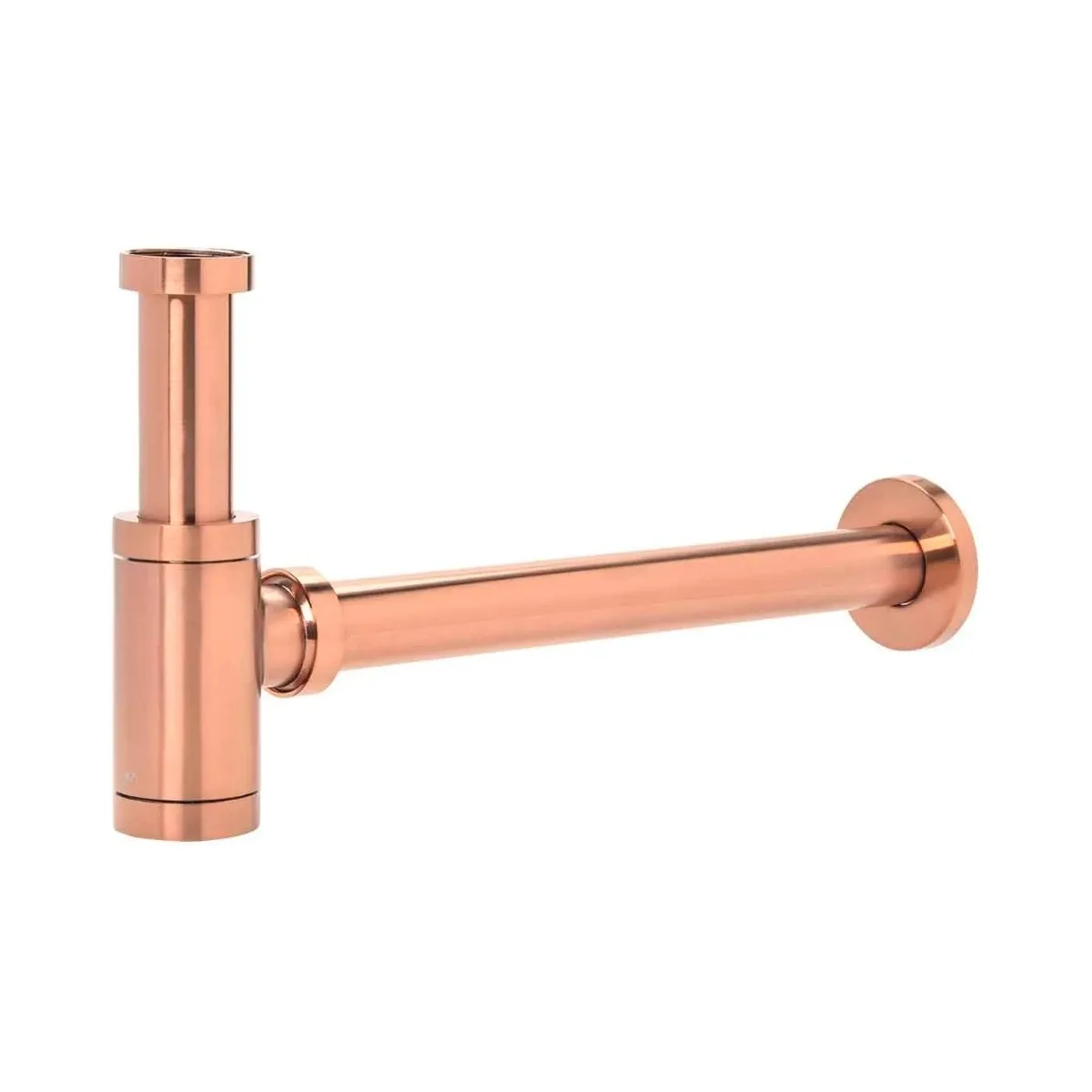 Sifão de Parede para Cuba Brushed Rose Gold Doka Complementos