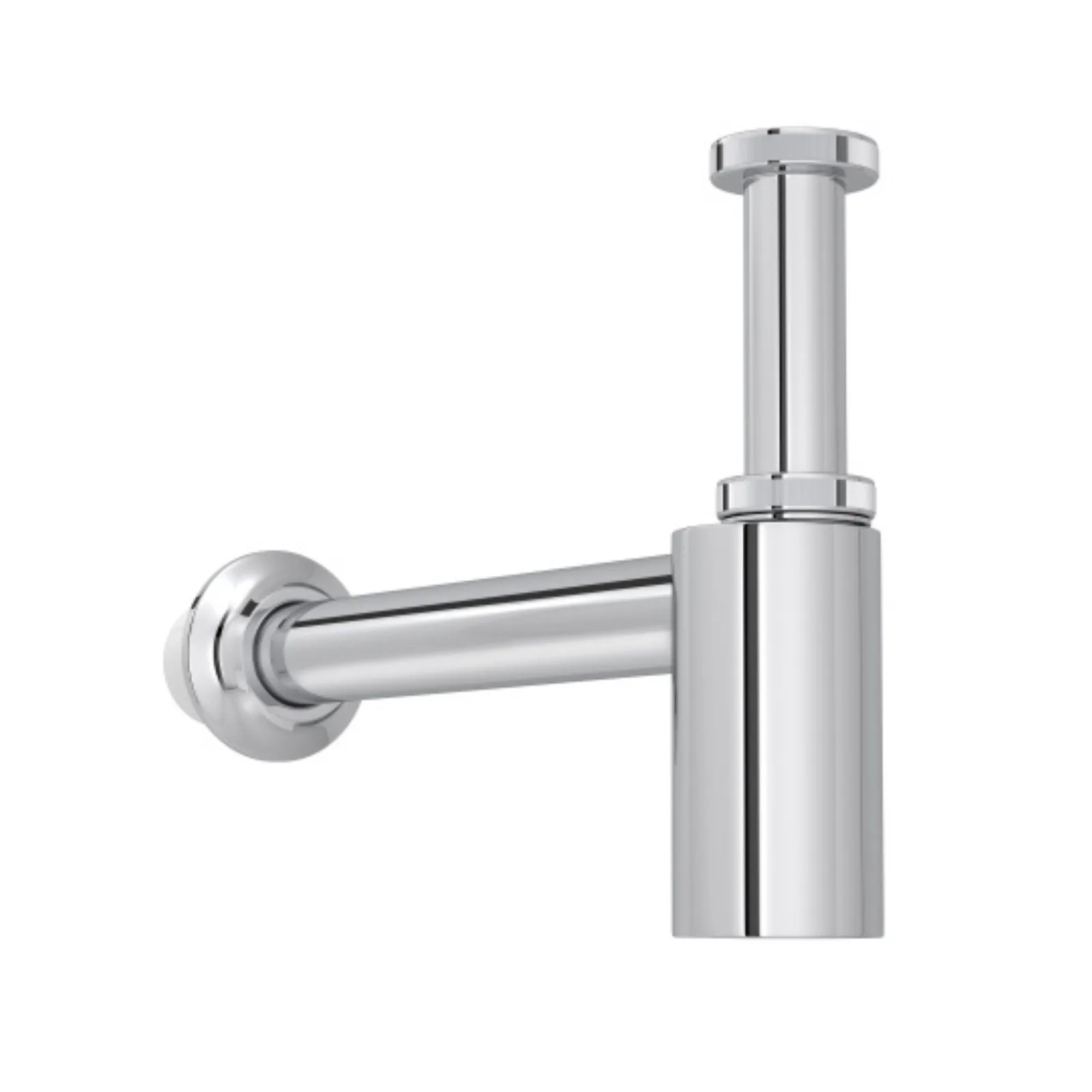 Sifão para Cozinha e Tanque Entrada: 1 1/4" / Saída: 1 1/2" e 2" Cromado Deca